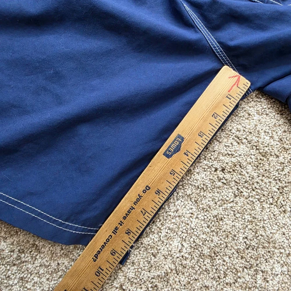 VINTAGE Billabong Board Shorts Mens 36 Blue Red White Colorblock Surf Trunks